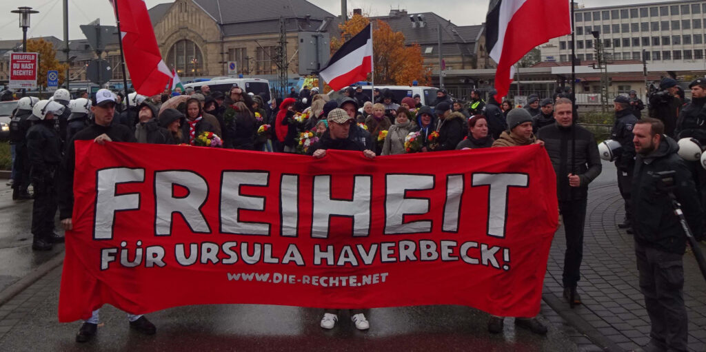 Demonstration zur Freilassung der politischen Gefangenen Ursula Haverbeck in Bielefeld2018