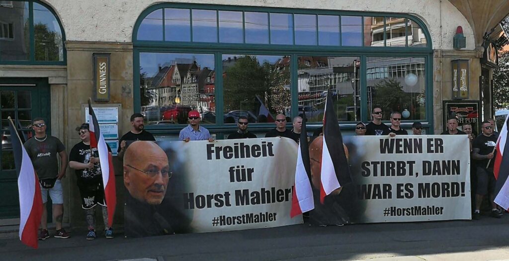 Horst Mahler Solidaritäts Demonstration in Erfurt_