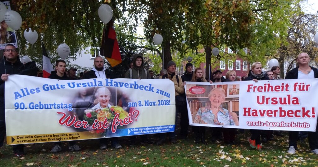 Nationale Solidarität für Ursula Haverbeck am 10. Nov. 2018 in Bielefeld